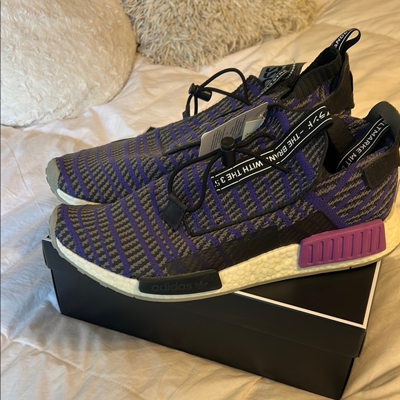 adidas Other - NWT Adidas Primeknit Purple and Black Shoes